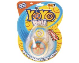 Yoyo Ball żółty blister, yoyo z kropkami